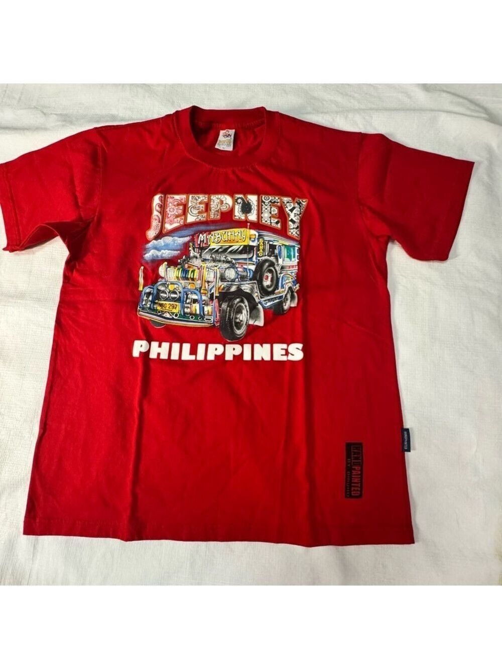 Dibuho Philippine Jeepney T shirt in Red XL